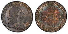 Load image into Gallery viewer, Great Britain. George I. 1723 Shilling, PCGS MS62. Beautiful target-toned reverse.