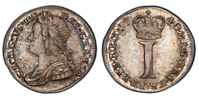 Great Britain. George II. 1740 silver Penny, PCGS MS64.