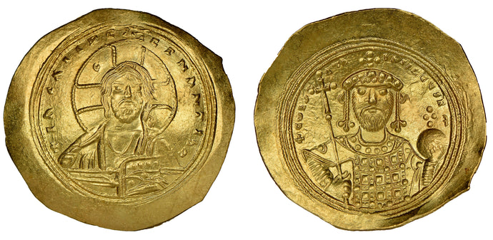 Byzantine Empire. Constantine IX Monomachus. (1042-1055 AD) Histamenon Nomisma, NGC MS Strike 5/5, Surface 5/5, 